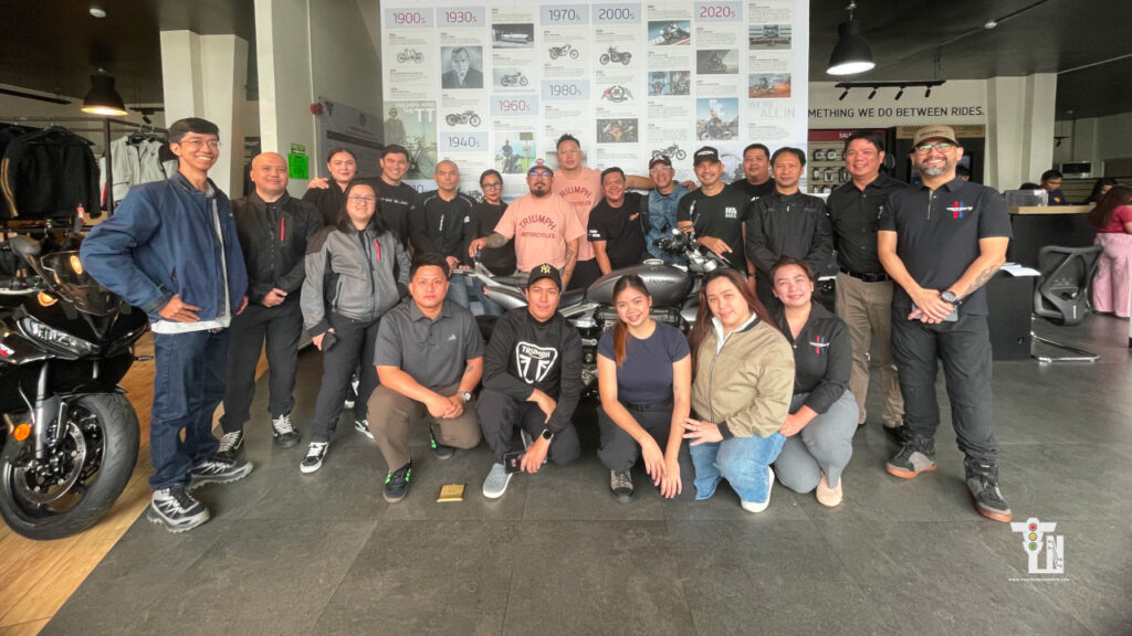 Official after-sales service center and mechanics bay at Triumph Motorcycles Lipa