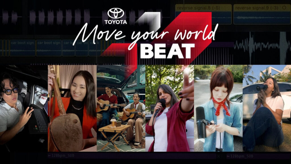 Asian musical creators including Ben&Ben featured in the Toyota Move Your World Beat campaign promotional banner