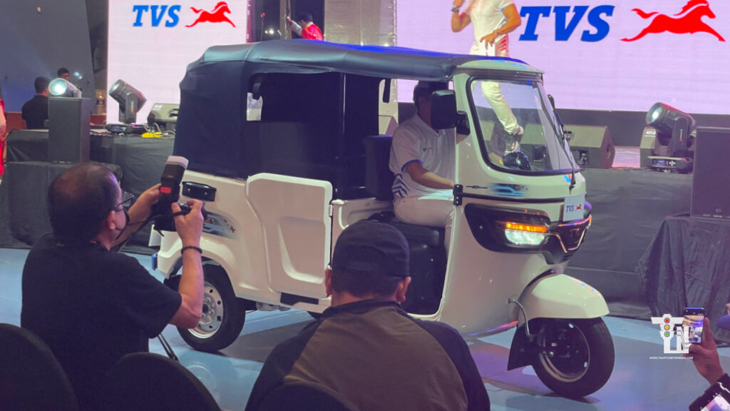 TVS King EV Max electric three-wheeler designed for Philippine commercial transport and passenger delivery