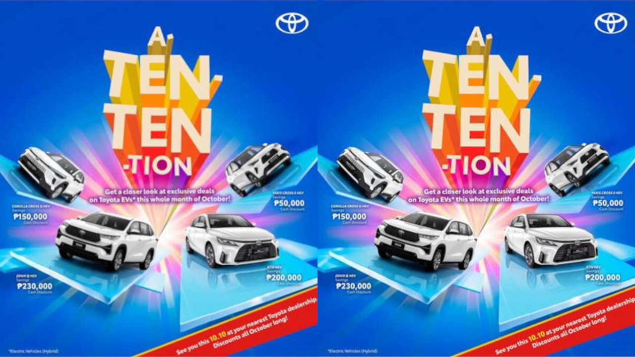 Toyota 10.10 Promo October 2026: Save Up to ₱230,000